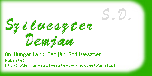 szilveszter demjan business card