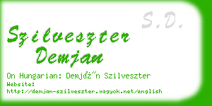 szilveszter demjan business card